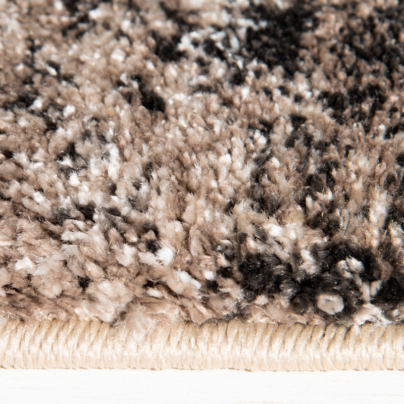 Orren Ellis Textures Jayceon Brown Area Rug, Rectangle 7'10" x 9'10"
