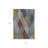 3' X 5' Gray Gold And Blue Argyle Washable Indoor Outdoor Area Rug