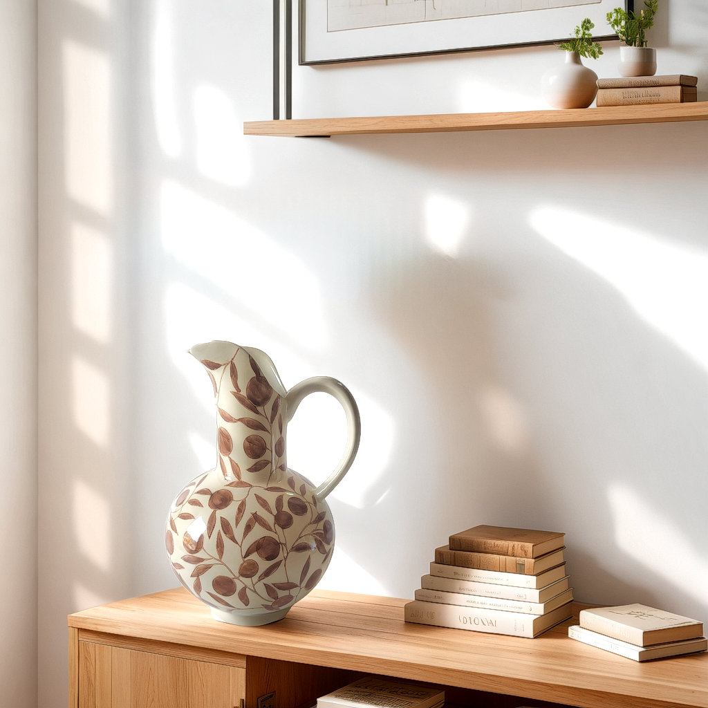 Clara Pitcher, Brown/Cream