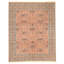 Hand Knotted Wool Oriental Area Rug in Rose And Green