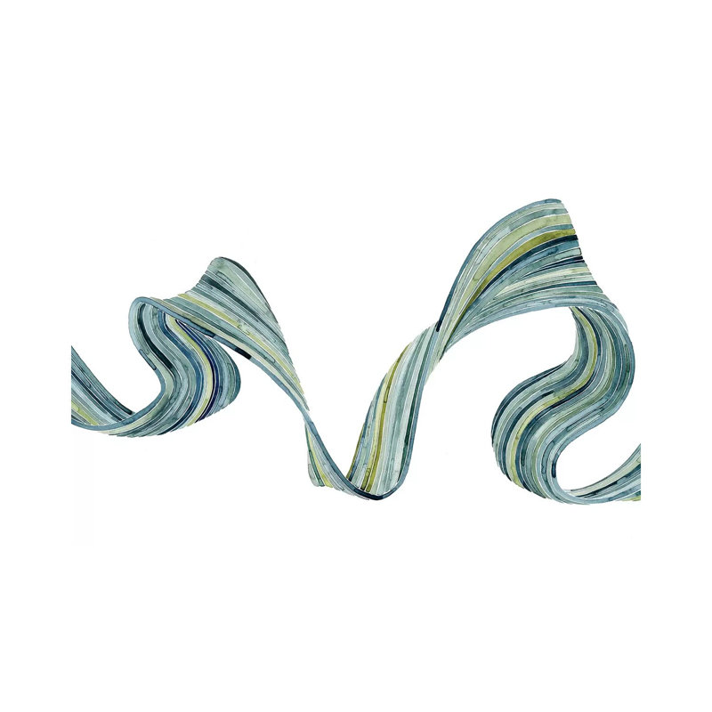 Ribbon Stream II by Grace Popp - Wrapped Canvas Painting, 101.6 cm H x 66.04 cm W x 1.91 cm D