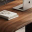 Bureau rectangulaire en bois manufacturé brun noisette-731561290-731561288