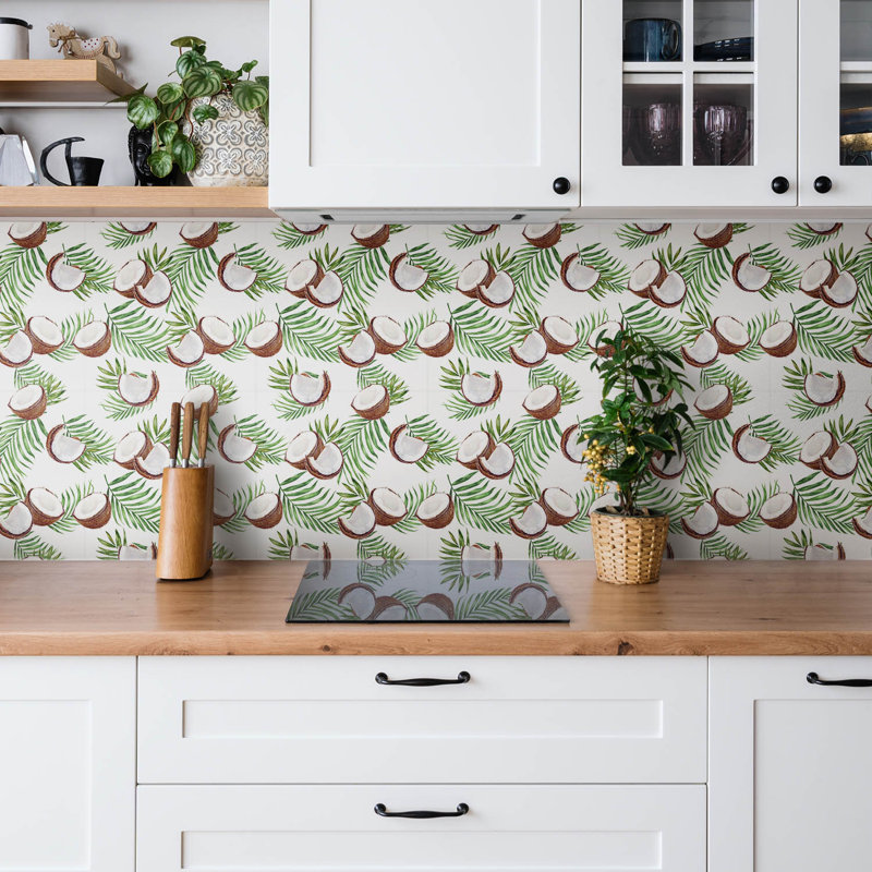 Maelia 30cm x 30cm Plastic Field Tile in Green