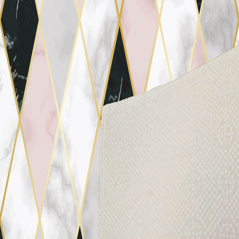 Premium Hall Carpet, 3.3 x 6.6 Feet, 100% Polyester, 0.3 in Pile Height | Antibacterial, Non-Slip Underside, Machine Washable | Elegant 3D Digital Print Design, Perfect for Entryways & Living Rooms