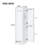 Tall Bathroom Storage Cabinet, Freestanding Storage Cabinet With Hook And Adjustable Shelf