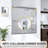 56"-60"W*60" H Semi-Frameless Double Sliding Shower Door, Bypass Shower Door, 1/4" (6Mm) Thick SGCC Tempered Glass Door,Chrome-124898863