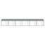 Cage pour chien en acier galvanisé gris 39,4 x 6,6 x 6,6 pi Vidaxl