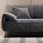 Canapé modulaire en chenille gris 98,43 po-129453421