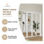 Porte coulissante en bois manufacturé 1-Lite Mirror-94345494