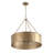 24" 5-light Distressed Metal Drum Chandelier-1942317984