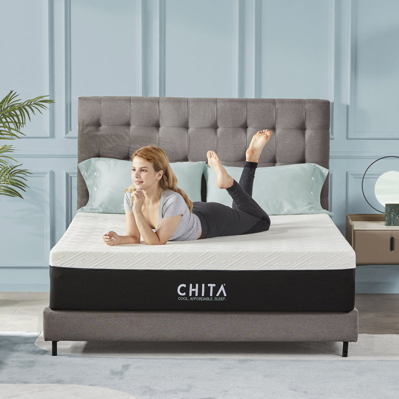 Matelas en mousse viscoélastique gélifiée mi-ferme 12 po CHita, Double