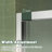 60" Wide And 70" High Aluminum Frame Bypass Bathroom Sliding Door With Double Handle As Towel Rail, - Crash Angle, Mute Rollers, Easy To Install 56 Adjustable Width 8Mm & Tempered Glass, Stainless-124069820
