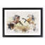 Two Wild Stallion Horses 1 Piece Single Picture Frame Wall Art on MDF-56882290-56882291
