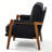 High Back Mid-Century Modern Accent Armchair with Solid Wood Frame and Plush Cushions for Living Room-130077549