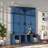 Farmhouse Hall Tree With 4 Hidden Hanging Hooks, 8 Doors, Seating Bench And Shoe Cabinet-453320513