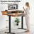 Electric Standing Desk with 4 Storage Drawers, Stand Up Desk Adjustable Height, Compatible with C-clamp mounting, with cable management tray，Suitable for office and home office use-2125152267-2125152372