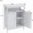 Bathroom Standing Storage with Double Shutter Doors Cabinet