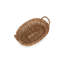 Lily Manor Wicker Oval Tray Basket with Handles