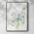 Toile encadrée argent patiné