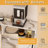 Wall-Mounted Folding Dining Table With Storage-120785722