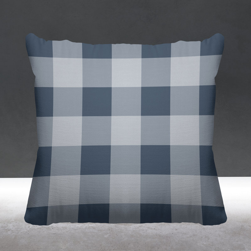 Coussin décoratif intérieur / extérieur Autumn, 15 po x 15 po, Ardoise, Carré