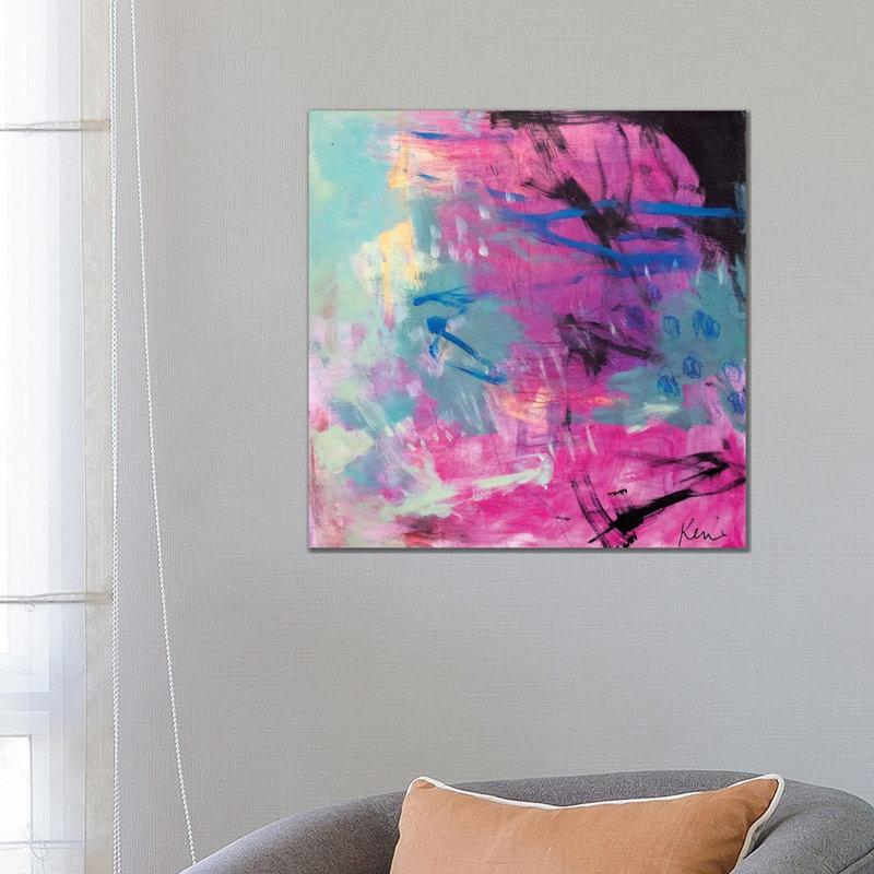 Primroses in the Grass 1 Piece Wrapped Canvas Painting, 66.04cm H x 66.04cm W x 1.91cm D