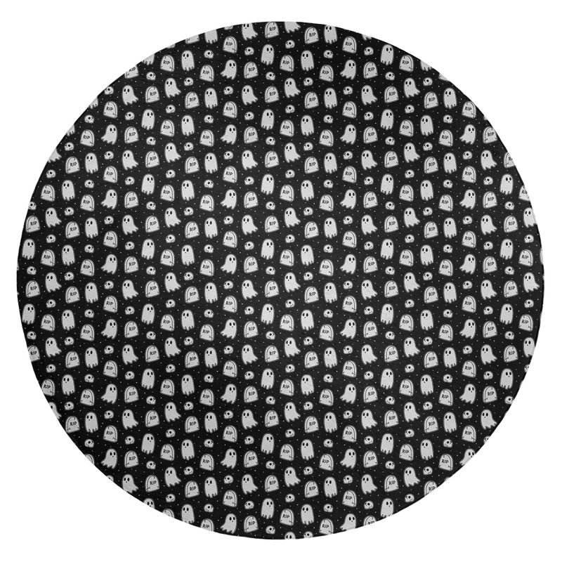 Chenille Indoor Rug, Round 5'