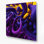 «Biomorphic Abstraction 53», art mural en métal mauve