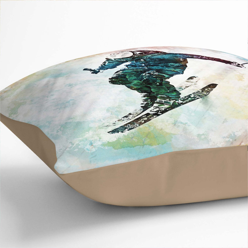 Square Cushion, 40cm H x 40cm W x 15cm D, Stone