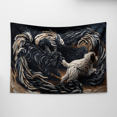 Tapisserie murale Chiens Puli