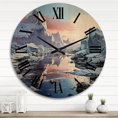 Horloge murale en bois massif Smithmill