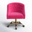 Chaise de travail en velours Doreen-1224989214