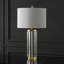 Lampe de table transparente / dorée 27,5 po Brylie