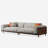 Nyair 111.8'' Square Arms  Compliant Sofa，Solid Wood Frame Couch