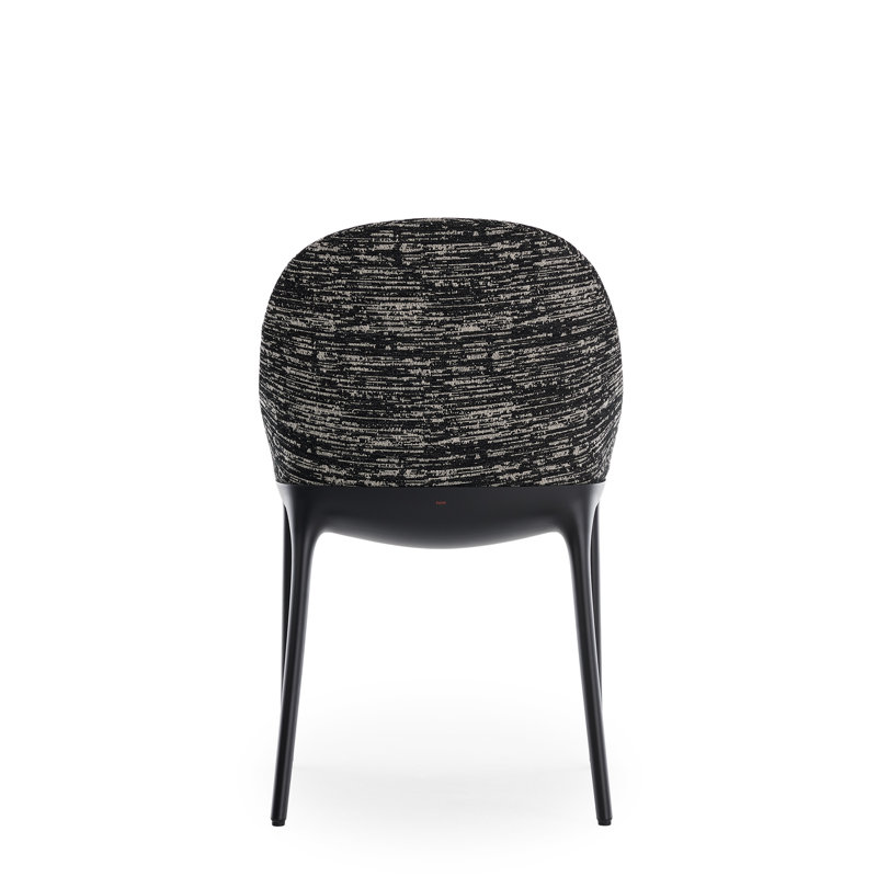 Eleganza Upholstered Dining Chair, Black, Black