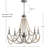 Carnes Bohemian Farmhouse Iron LED Chandelier