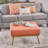 Rectangle Upholstered Fabric Ottoman