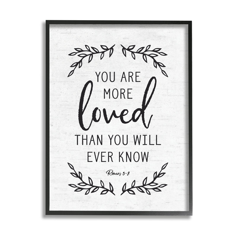 You Are Lived Bible Verse Scripture, Giclée encadrée noir minuit, H 20 po x l 16 po x P 1,5 po