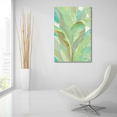 «Under The Palms 1» par Albena Hristova, art mural en verre acrylique