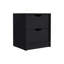 Table de chevet 2 tiroirs, table de bout, table d'appoint Basilea - noir-1734328768