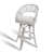 Beige / cadre gris blanc est en rupture de stock