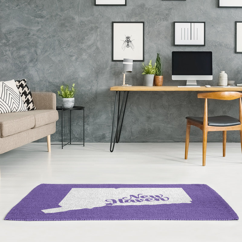 Tapis zone mauve new refuge connecticut, Rectangle 5 pi x 7 pi, Non
