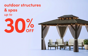 outdoor structure & spa deals