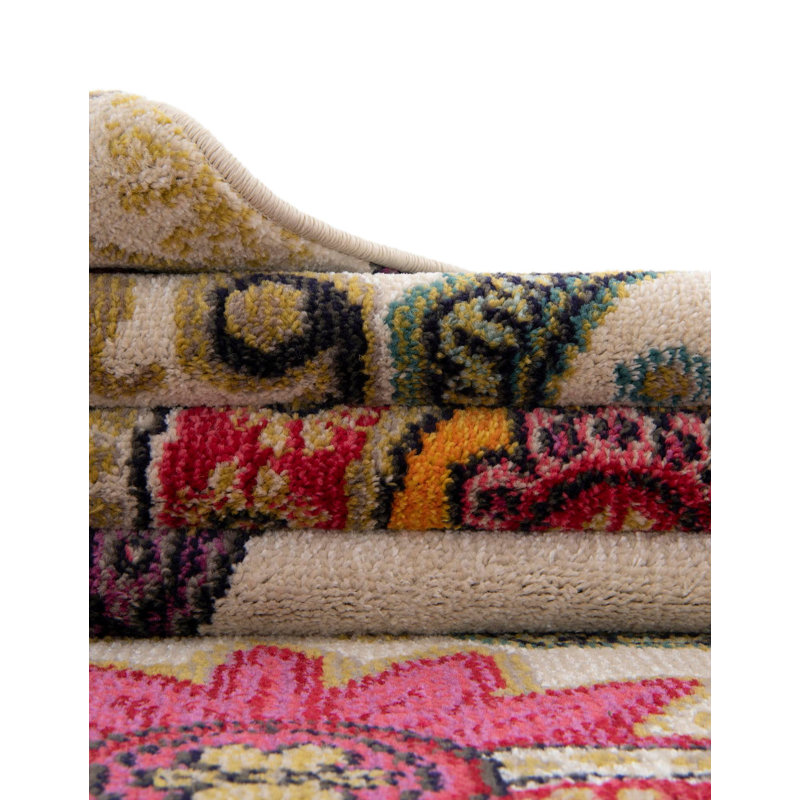 Tapis crème Eddins, Rectangle 3 pi 3 po x 5 pi 3 po