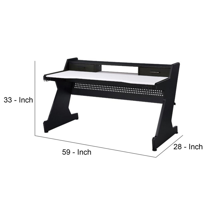 Amelia Metal Base Computer Desk