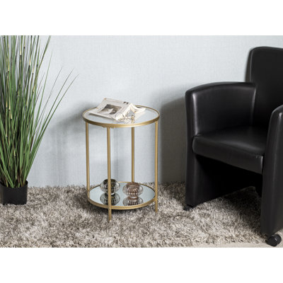 Raimondo Glass Top End Table
