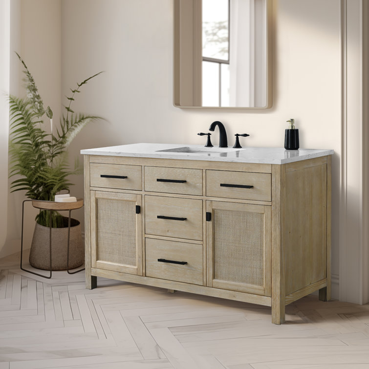 Marquist 54" Single Bathroom Vanity With Stone Top