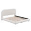 Lit plateforme tapissier avec tissu épais, structure solide et design courbé élégant-114216215-114216213