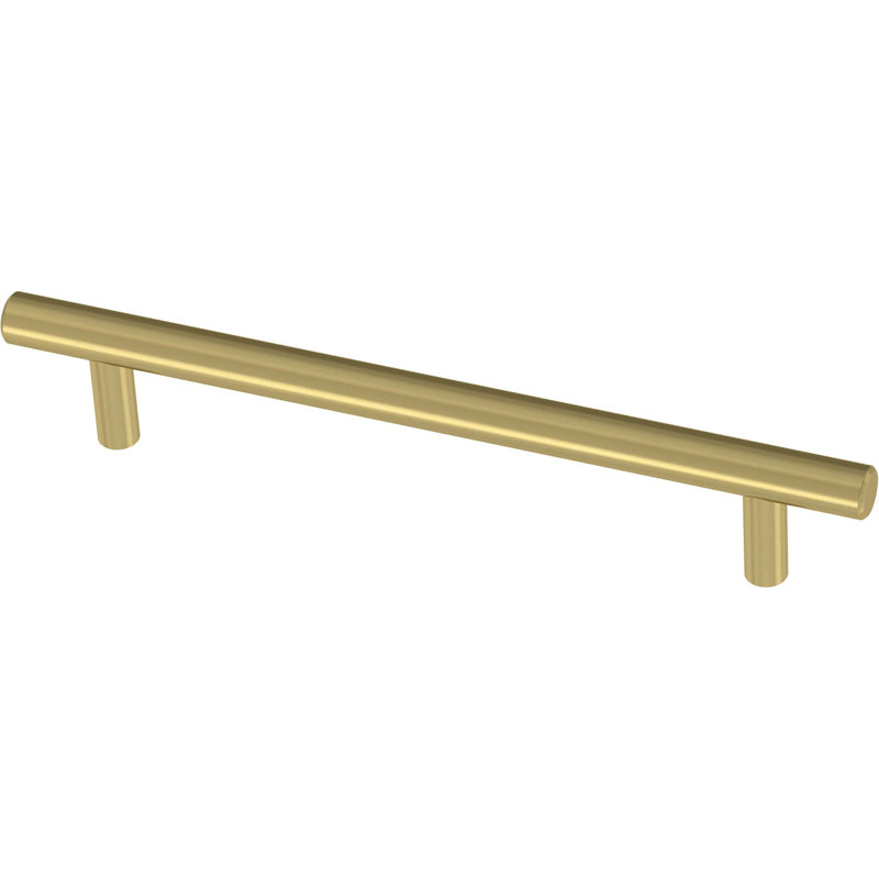 Satin Gold Modern Cylindrical Bar Cabinet Drawer Pulls (Set of 30)