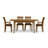 Sarah 4 - Person Solid Wood Top Four Leg Dining Set-16848869-37101027-39921210